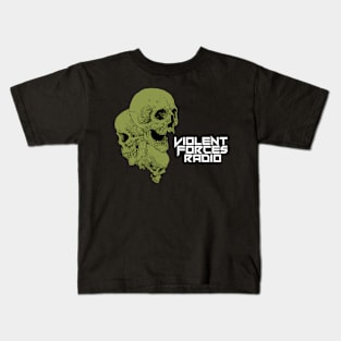 Violent Forces Radio Skull Trio Kids T-Shirt